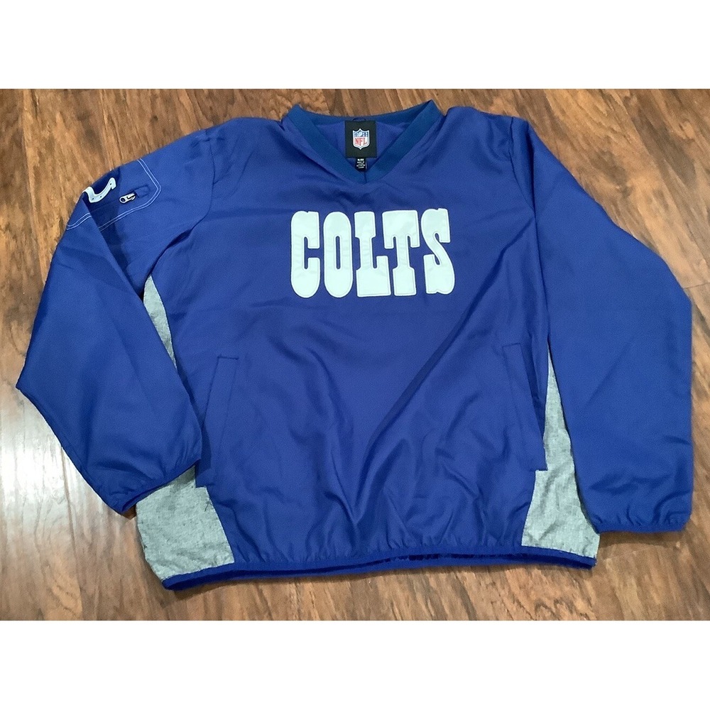 Indianapolis Colts XLarge  GIII  Apparel Windbreaker Pullover Jacket NFL V-Neck
